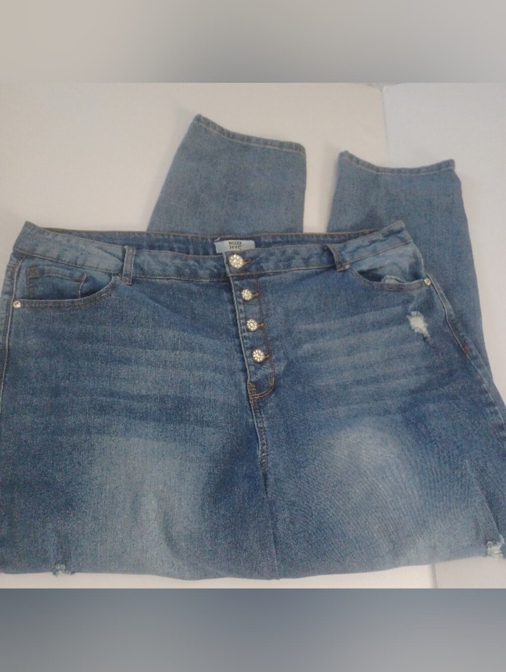 Madden NYC Embellished Jeans Sz 21